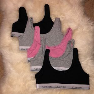 ♡ calvin klein bralettes